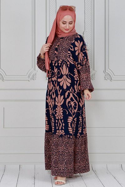 Herita Authentisches Robenkleid-Schwarz