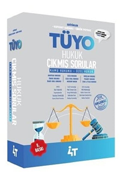 4T Yayınları KPSS Hakimlik Kaymakamlık TÜYO Hukuk Çıkmış Sorular 8. Baskı 4T ...
