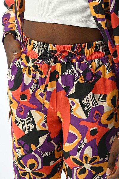 Orfeo Negro Patterned Comfortable Fit Trousers