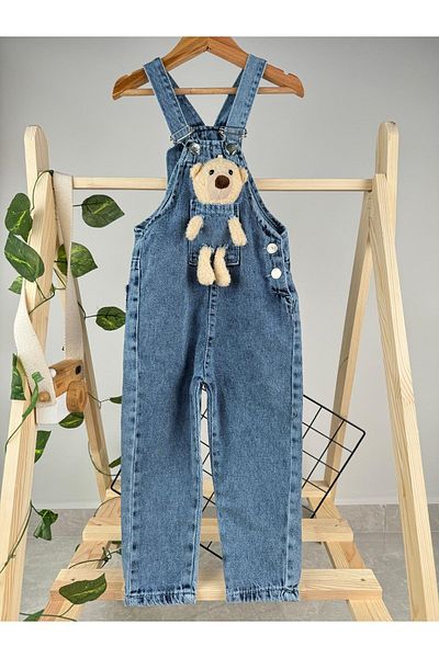 Minizade Teddy Bear Jeans - Overalls