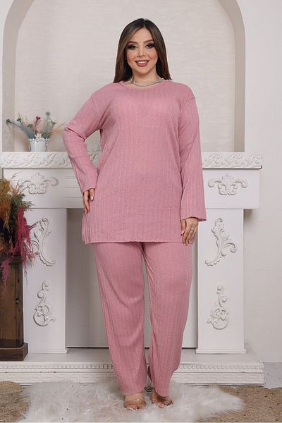 Freeista Dried Rose Plus Size Pajama Set