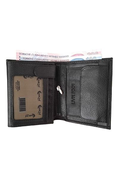MKM Vidala Leather Wallet with Coin Compartment - Vertical Model