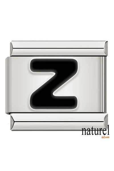 Naturel Tılsım Italian Stainless Steel 9mm Letter Z Charm