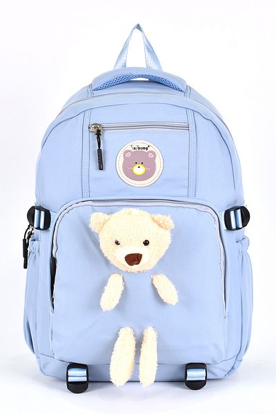 ELATAE Orthopedic Luxury Fabric - Children's Primary School Backpack 51694, Multi-Compartment