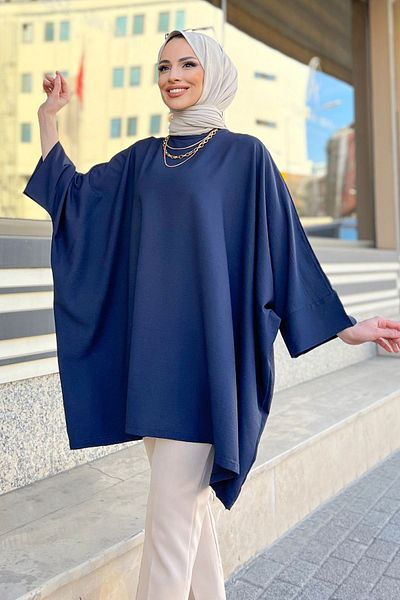 TOFİSA 11408-DARK BLUE Tunic
