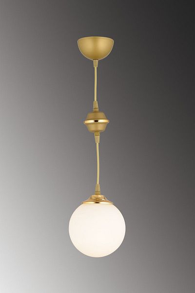 SONSUZ AYDINLATMA&AVİZE Pendant Lamp Single Antique White Glop Top Glass Downward Facing Luxury Chandelier