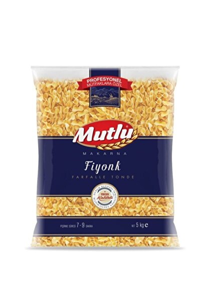 Mutlu Makarna Mutlu Fiyonk Dökme Makarna 5 kg