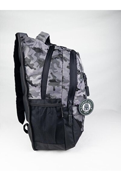 Bodmar Askeri Kamuflajlı Ortopedik Destekli Günlük Lise Okul Seyehat Kamuflaj Sırt Çantası 45x30x25