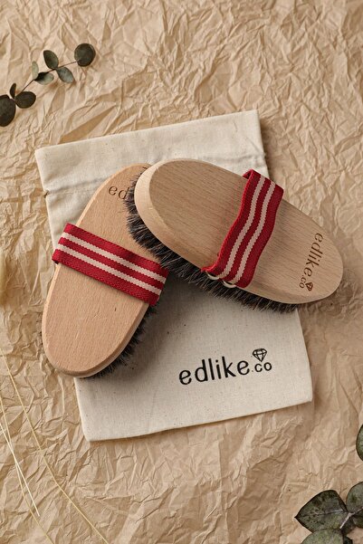 EDLIKE Siyah At Kılı Vücut Fırçası [1 Adet]