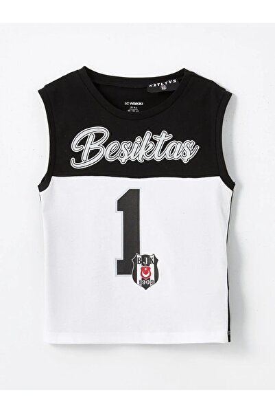 LC Waikiki LCW baby Bisiklet Yaka Kolsuz Beşiktaş Baskılı Erkek Bebek Atlet
