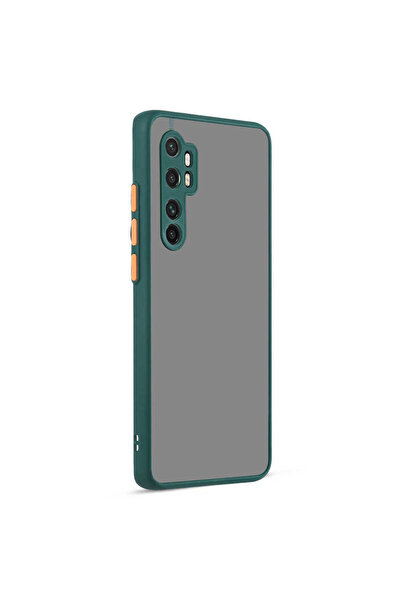 halkhouse Xiaomi Mi Note 10 Lite Kenarları Renkli Arkası Mat Transparan Hux Ş...