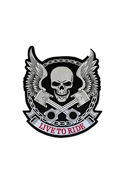 X-SHOP لايف تو ركوب الدراجات النارية شارة التصحيحات المسلحة الحجاب الخلفي (24...