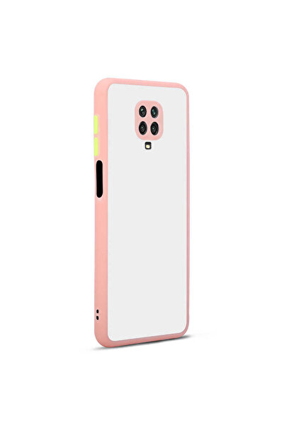 halkhouse Xiaomi Redmi Note 9 Pro Kenarları Renkli Arkası Mat Transparan Hux ...