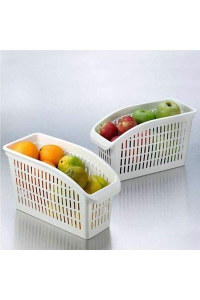 ERSAT HOME Refrigerator Shelf Organizer Fruit Vegetable Basket - Organizer Closet Organizer - Fruit Pot - Crisper