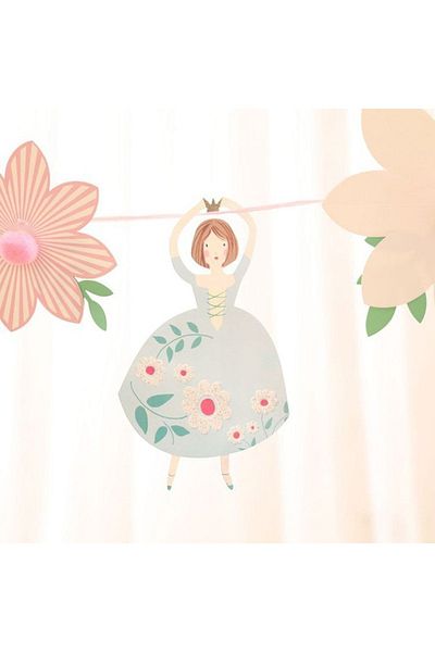 Big Party Στολίδι Meri Meri Princess Vine 10 Τεμάχια 2,8 Μέτρα
