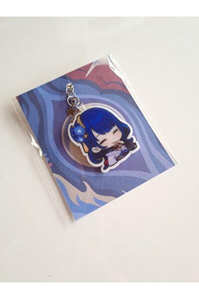 Yenaplanner Genshin Impact Raiden Shogun Bag Ornament/Keychain (1 Pcs)