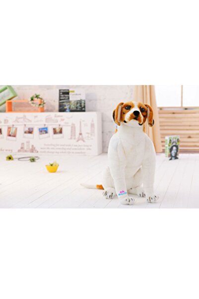 hediyecik Gerçek Görünümlü Ayakta Peluş Beagle Köpek 35 Cm