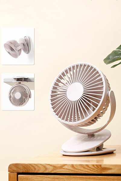 TechnoStation 360° Dönen Taşınabilir Puset Fan Mandallı Kıskaçlı Model Bebek ...