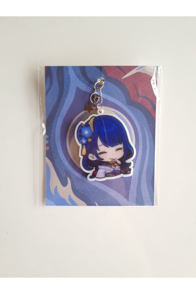 Yenaplanner Genshin Impact Raiden Shogun Bag Ornament/Keychain (1 Pcs)