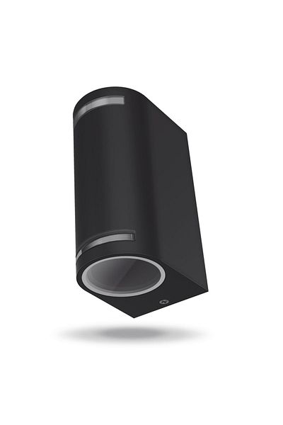 Cata Ibiza Two-Way Decorative Beam Oval Wall Sconce - Black - IP64 - Gu10 - CT-7062