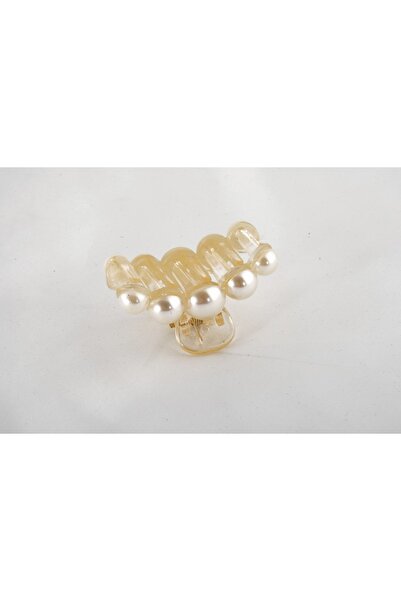 EUROMODA Tiny Transparent Gold Colored Small Size Latch Buckle with Pearls