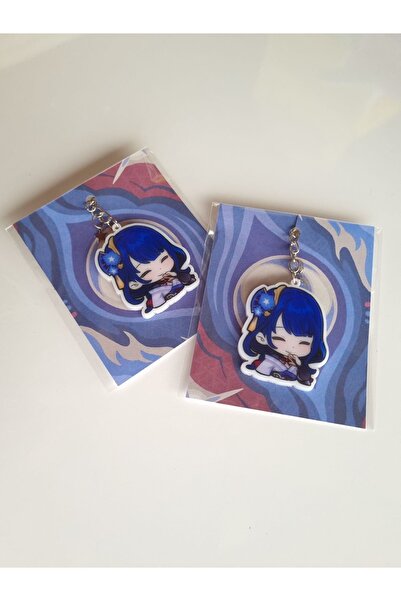 Yenaplanner Genshin Impact Raiden Shogun Ornament pentru geantă/lanț cheie (1 buc)