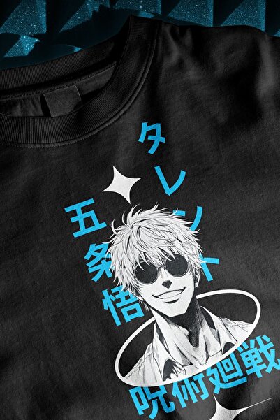 C&C OKULCUNUZ Gojo Satoru i Jujutsu Kaisen - Unisex Oversize kroj Anime Štamp...