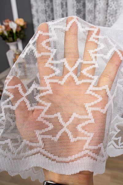 elision home 100x270 Зоряна в'язана тюлева штора - щільна складка, 1/3