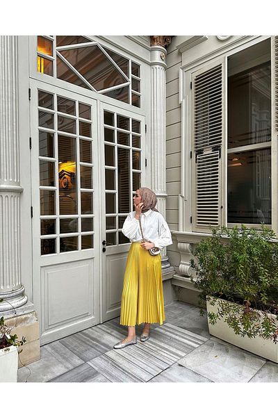 Zübeyde Sayın Πλισέ Henza Hijab Φούστα
