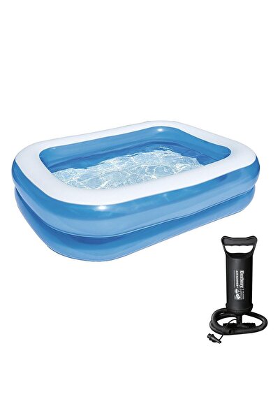 BESTWAY 62002 Pompasıyla- 54005, Büyük Şişme Aile Havuzu-201x150x51cm