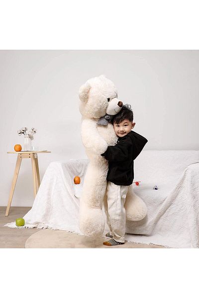 Solemia 80 cm Plush Bear with Bow Tie - Imported Fabric - Premium Collection Gift Bear (100% DOMESTIC)