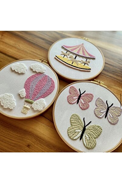 afralya home Bebek/Çocuk Odası İsimli Kapı Süsü punch Nakış Duvar Panosu Yeni...