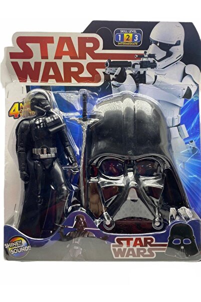 Sole Mini Satranç Hediyeli Star Wars Darth Vader Sesli Işıklı Figür Maske Kıl...