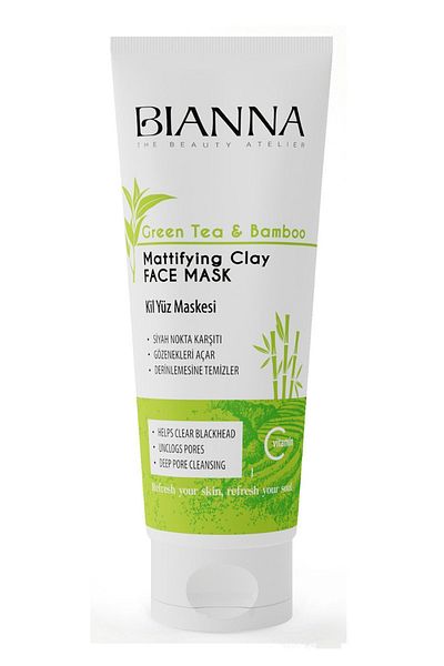 Bianna Green Tea and Bamboo Extract Clay Mask 200 mlVitamin C