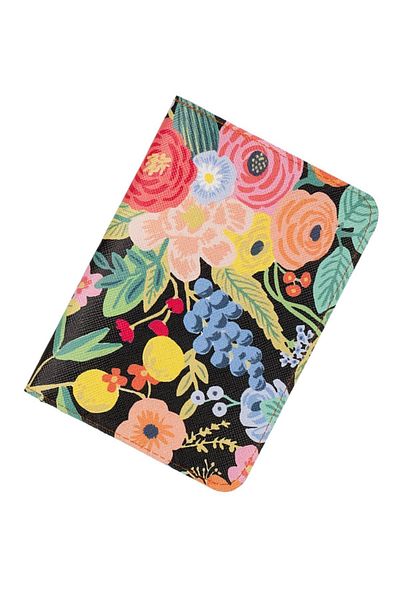 Boldy Floral Patterned Set of 2 Passport and Luggage Tags - Pocketed