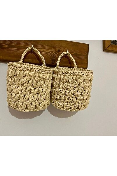 afralya home Ev Dekorasyon 2'li Çok Amaçlı Düzenleyici Organizer Sepet 10 Cm ...