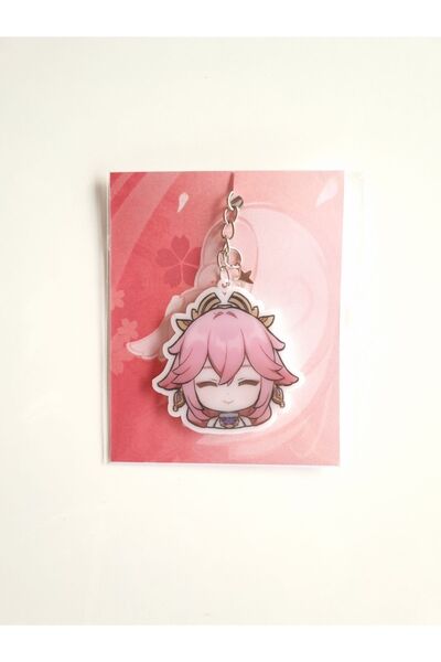 Yenaplanner Genshin Impact Yae Miko Bag Ornament/Keychain (1 Pc)