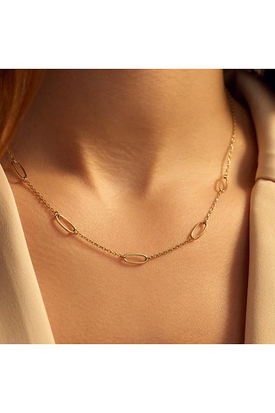 Beloro Jewels Della Spiga Eva 9 Karat Gold Halskette BO340042