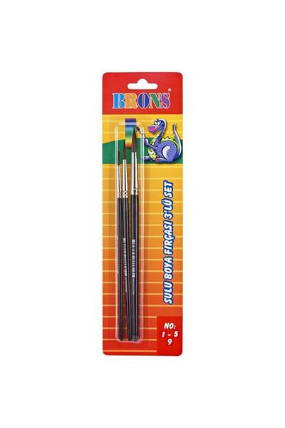 Brons Σειρά 145 Watercolor Brush Set 3 No: 1-5-9