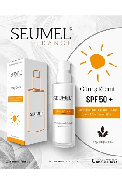 Seumel Güneş Kremi 50 Spf Ultra Korumalı UVA UVB Mineral Bazlı 100ml