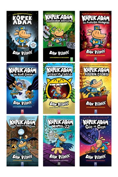 Altın Kitaplar Köpek Adam 9' lu Full Set