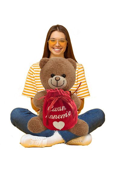 Sole "To My Dear Mother" Themed Cute Chocolate Brown Bear