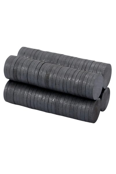 Dünya Magnet 100 Adet 20x3 Büyük Yuvarlak Ferrit Mıknatıs -kokulu Taş-nişan S...