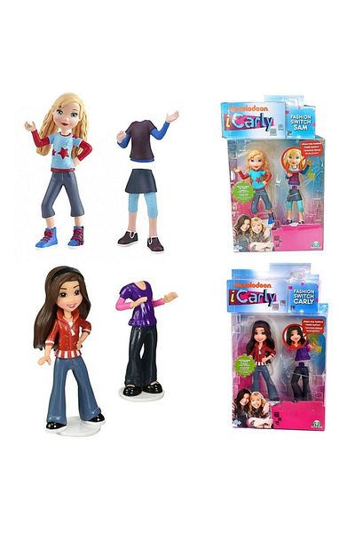 Sole Nickelodeon 2 Li Icarly Fashion Switch كارلي وسام - ملابس عصرية من Icarly - ملابس قابلة للتبديل