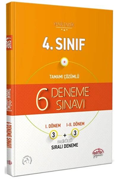 İndeks Akademi Yayıncılık 4. Sınıf 6 Fasiküllü Deneme Sınavı Editör Yayınları
