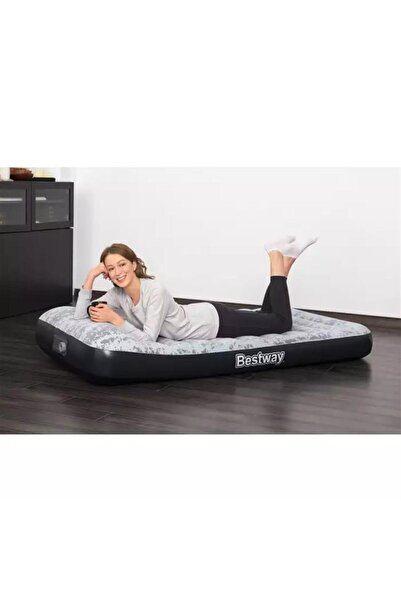 BESTWAY 67834 Tek Kişilik Pompalı Yastıklı Şişme Yatak-188x99x30cm