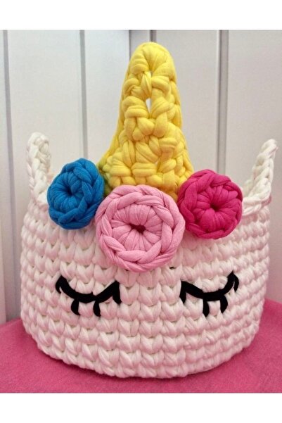 afralya home Дитяча кімната для немовлят Органічний плетений кошик з фігурками тварин