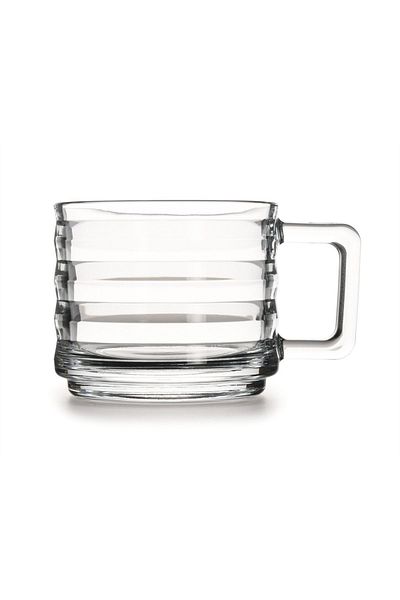 Paşabahçe Bricks Glass Cup Mug 250cc