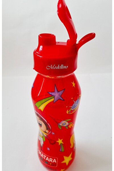 Modellino Licensed Space Red Lid 500cc Transparent Boy's Water Bottle