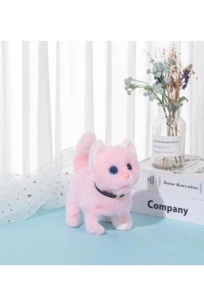 Sole Yürüyen, Sesli Hareketli Sevimli Peluş Kedi - Sweet CAT